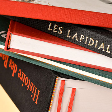 Tranches de livres imprimés par Le Vent se Lève